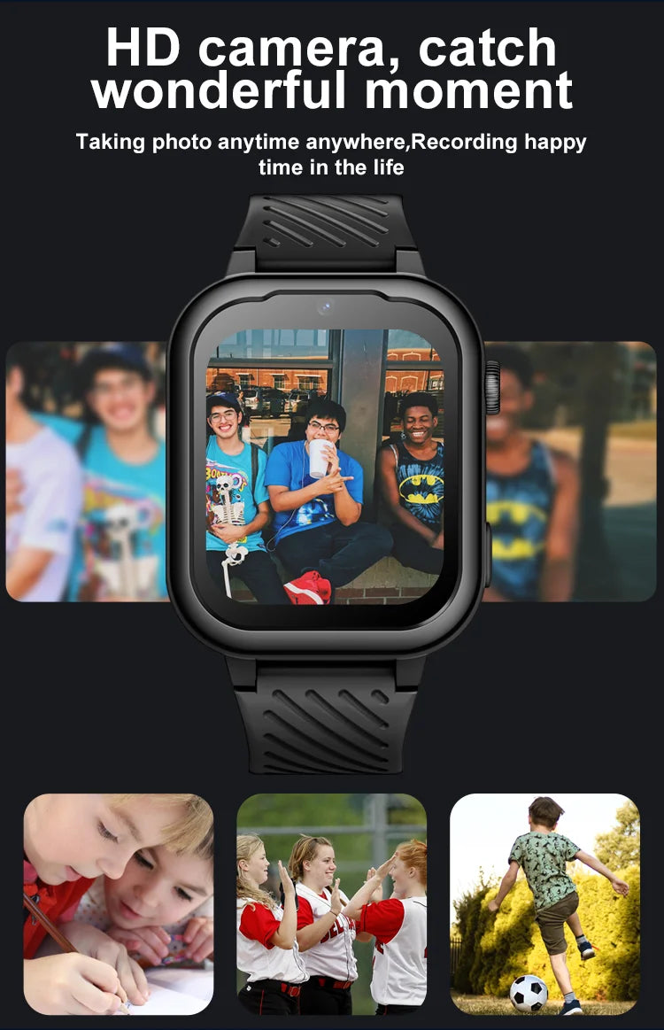 GPS für Kinder, 4G, Smartwatch, KT15 Pro, Videoanrufkamera, Telefonuhr, wasserdicht, Mode für Teenager und Jugendliche