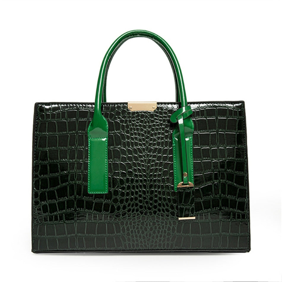 Leather Women Bags, Crocodile Female Crossbody Shoulder Hand Bags, Women High Quality Handbags