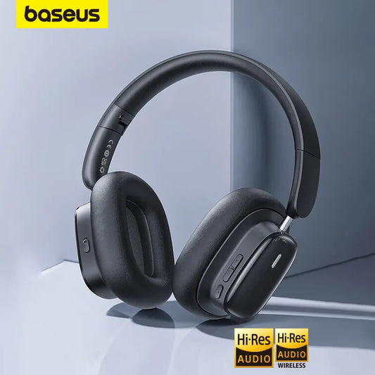 Casque sans fil BASEUS Bowie H1i, Bluetooth 5.3, 38 dB, suppression du bruit ANC, spatial 3D haute résolution, audio sur l'oreille, casques 100H