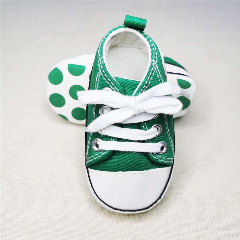 Baby Canvas Classic Sneakers Newborn Sports Baby First Walkers Shoes Infant Toddler Anti-slip Baby Shoes