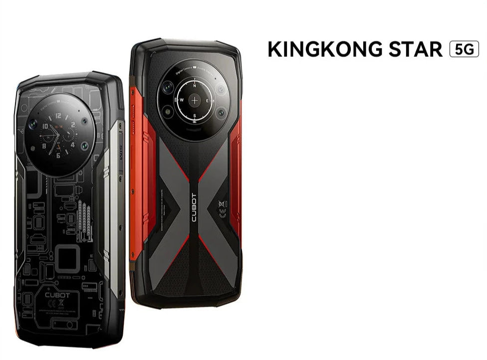 Cubot KingKong Star Robustes Smartphone 5G, 24 GB (12 + 12 GB) RAM, 256 GB ROM, 6,78-Zoll-2K-Bildschirm, 100-MP-Kamera, 10600 mAh, 33 W Ladung, NFC