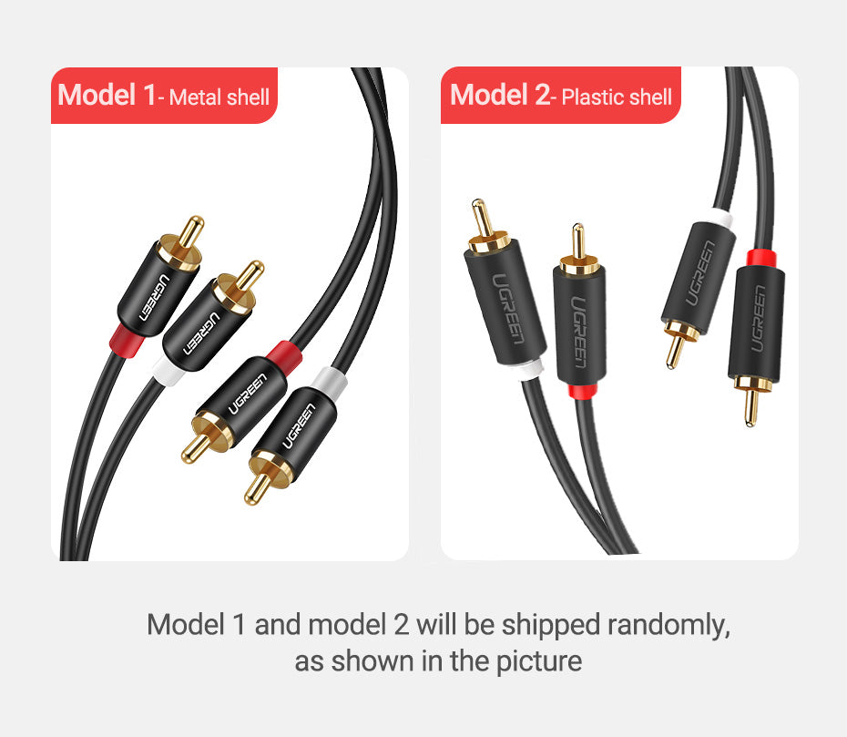 UGREEN Bluetooth RCA Récepteur 5.1 aptX HD 3.5mm Jack Aux Adaptateur Sans Fil Musique pour TV Voiture 2RCA Bluetooth 5.0 Récepteur Audio