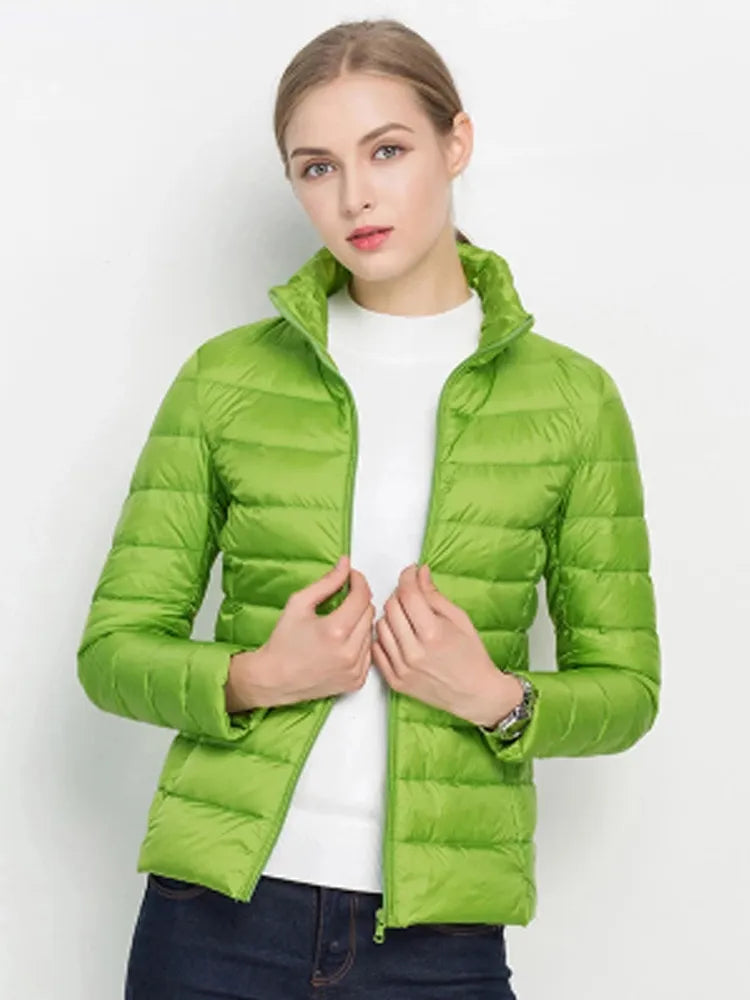 Women Winter Coat, Ultra Light Jacket, Slim Women Winter Puffer, Jacket Portable Windproof
