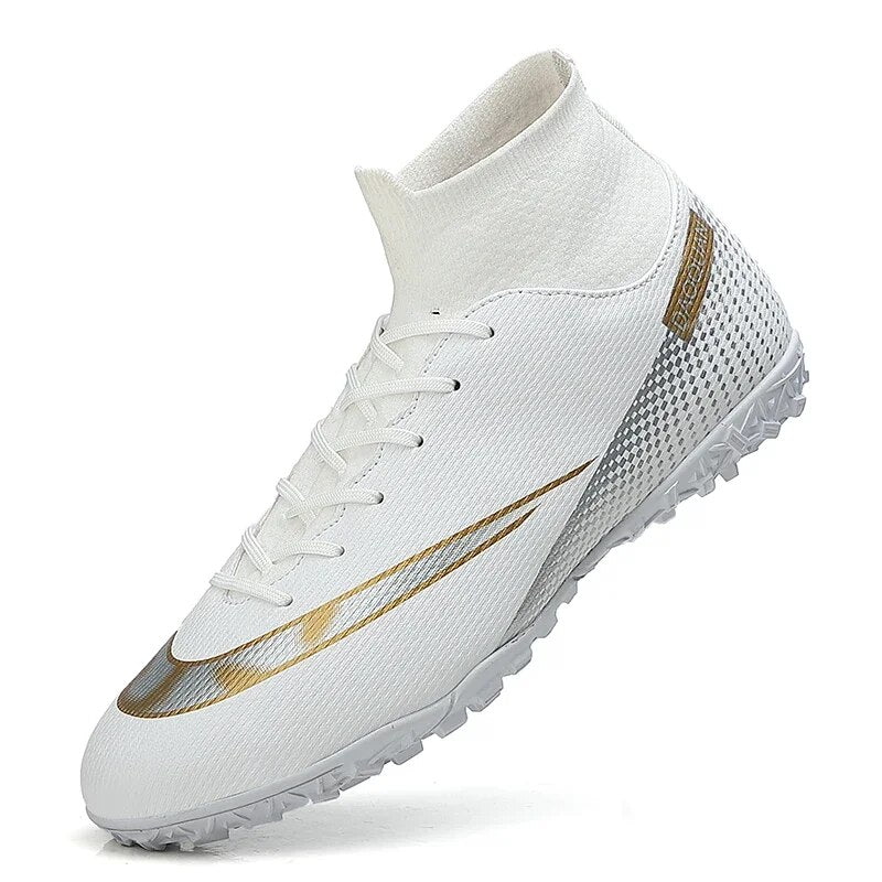 Chaussures de Football de qualité en gros C.Ronaldo chaussures de Football Assassin Chuteira Campo TF/AG chaussures de Football chaussures d'entraînement de Futsal