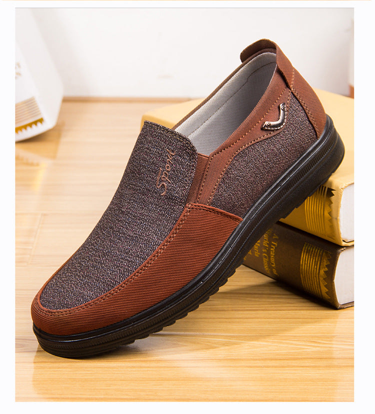 Klassische Herrenschuhe, lässige Herren-Loafer, atmungsaktiv, zum Gehen, flach, Herrenschuhe