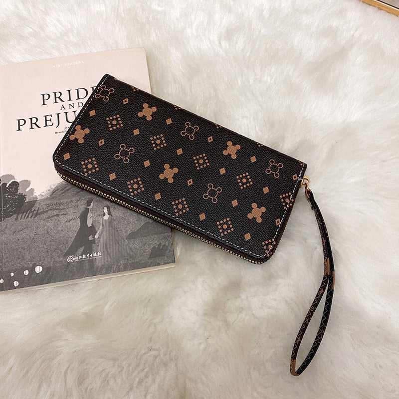 Women's Brand Clutch Purse Ladies Money Wallet for Women's Clutch Bag Slim Female Wallet Card Holder Uneven Wallets Made Leather