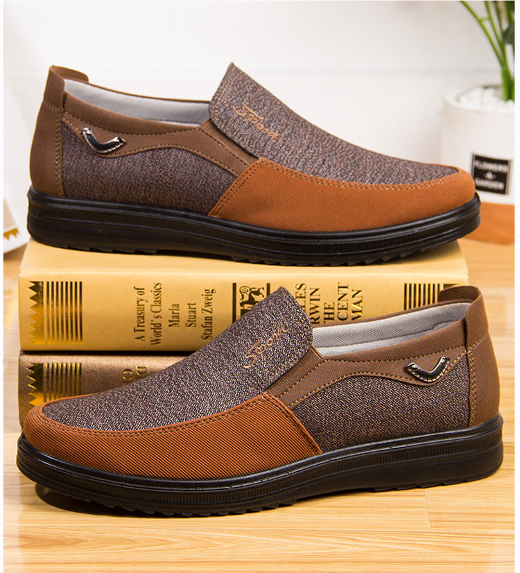 Klassische Herrenschuhe, lässige Herren-Loafer, atmungsaktiv, zum Gehen, flach, Herrenschuhe