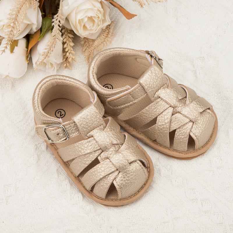 Baby Summer Sandals: Rubber Sole, Non-Slip Infant Shoes for Boys and Girls, Perfect for Toddler First Walkers and Newborns