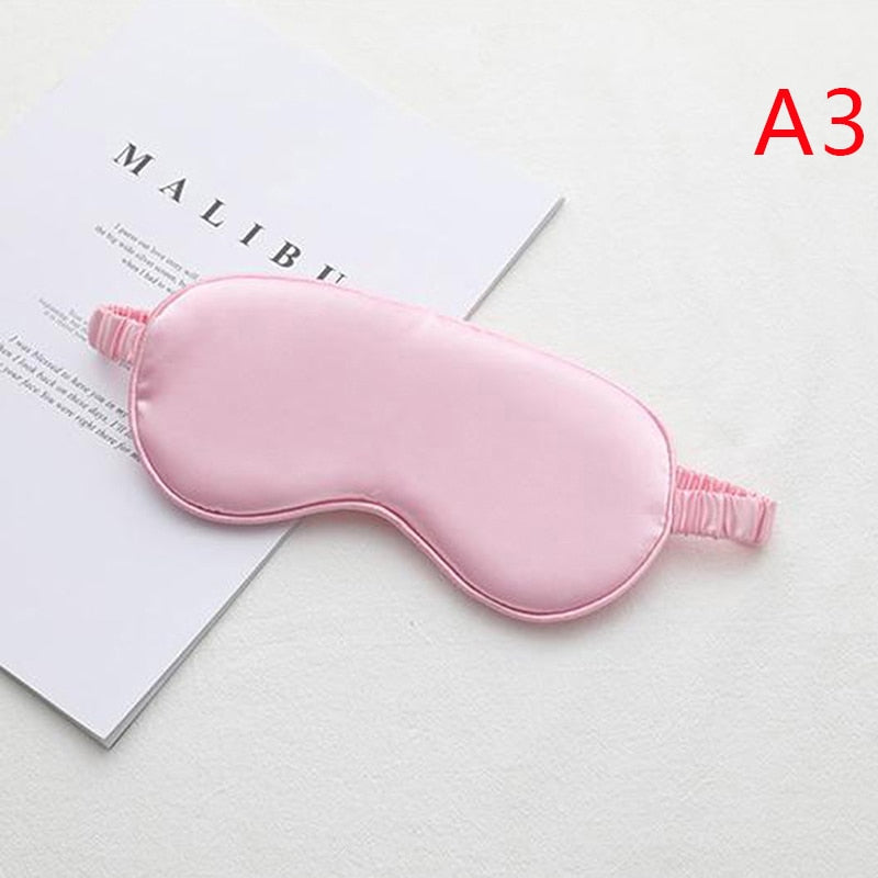 Eyeshade Sleeping Eye Mask Cover Eyepatch Blindfold Solid Portable New Rest Relax Eye Shade Cover Soft Pad