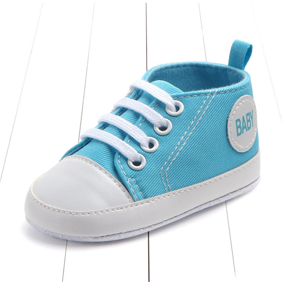 Baby Canvas Classic Sneakers Newborn Sports Baby First Walkers Shoes Infant Toddler Anti-slip Baby Shoes