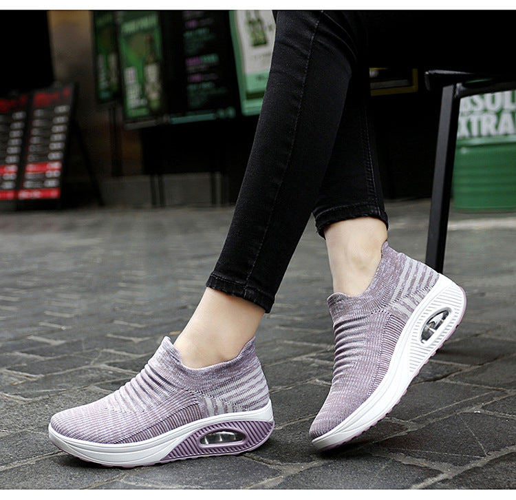 Women's Sneakers, Platform Orthopedic Shoes, Woman Casual Mesh Walking Shoe, Slip Footwear