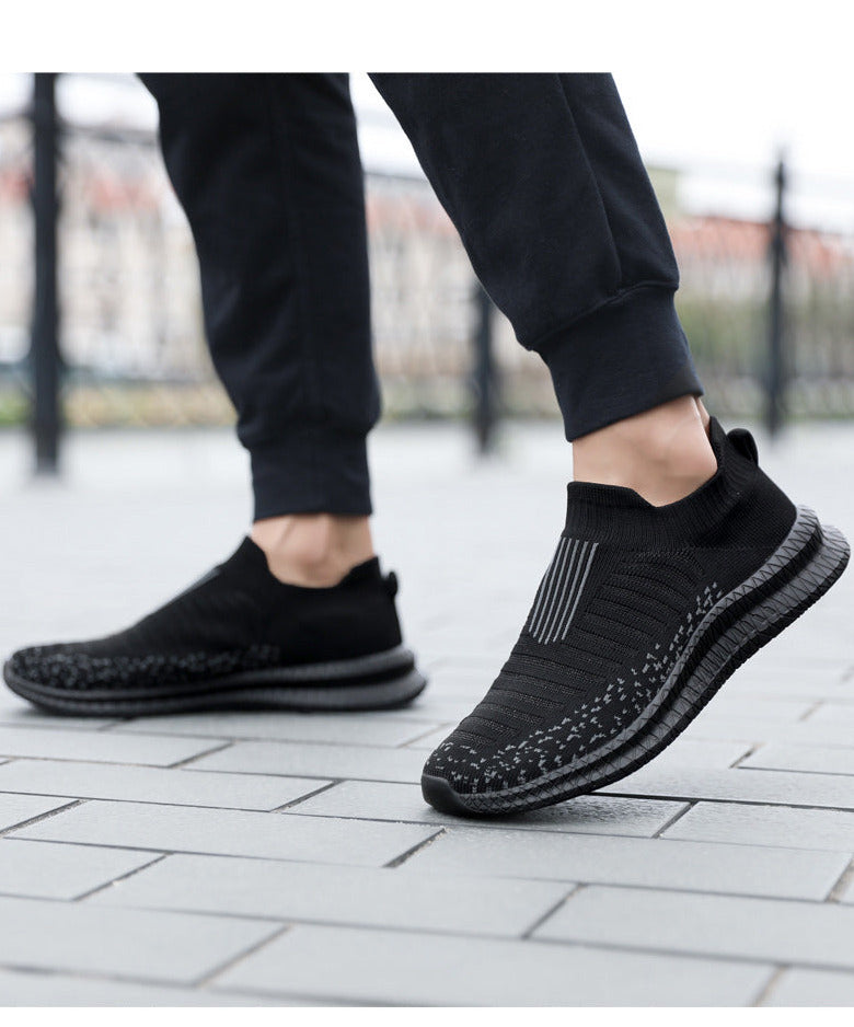 Leichte Herrenschuhe, Turnschuhe, modische Freizeitschuhe für Herren, atmungsaktive Slip-on-Schuhe