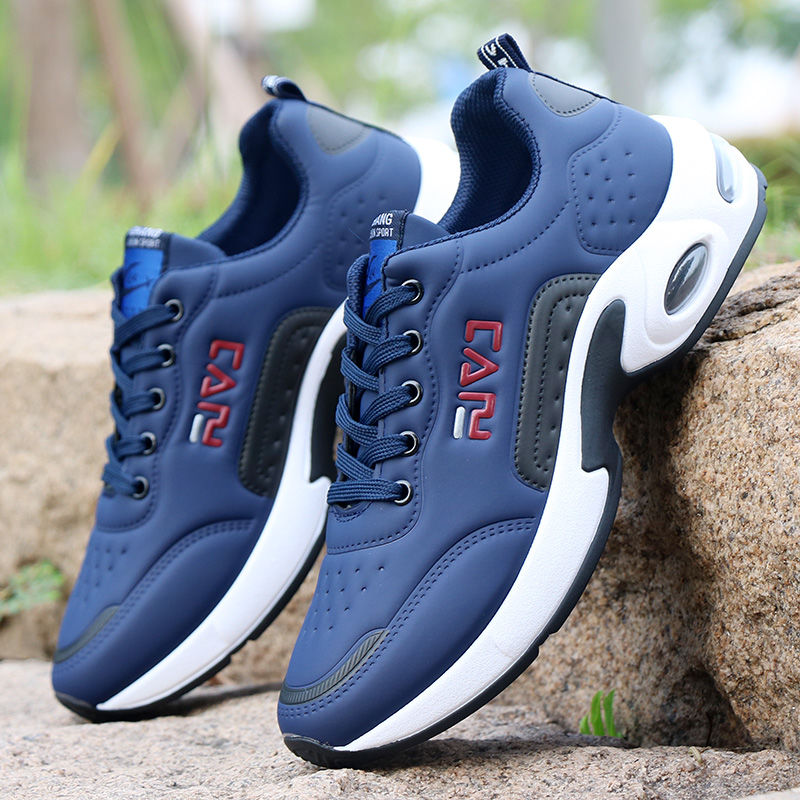 Men Shoes Air Cushion, Sneakers Breathable, Outdoor Walking, Sport Shoes, Lace-up Casual Shoes