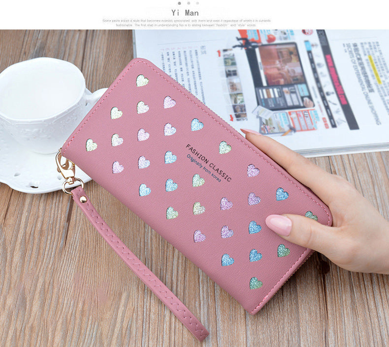 Women's Brand Clutch Purse Ladies Money Wallet for Women's Clutch Bag Slim Female Wallet Card Holder Uneven Wallets Made Leather