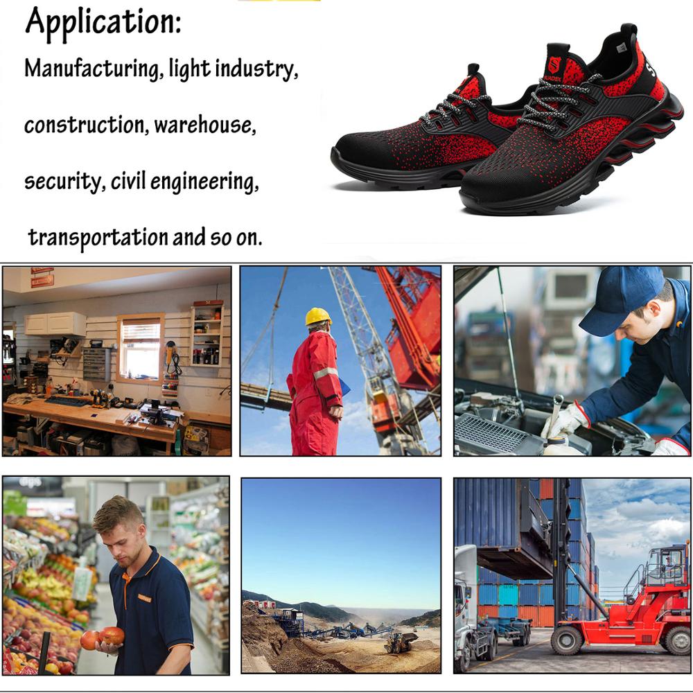 SUADEX Shoes with protection, Breathable, Lightweight, safety shoes anti-stab, anti-slip, working shoes