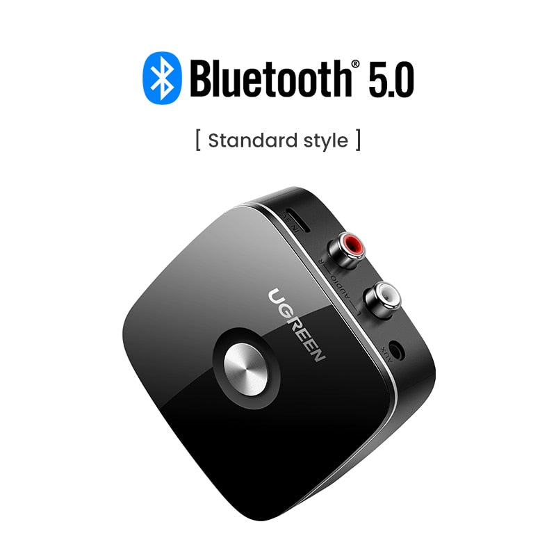 UGREEN Bluetooth RCA Empfänger 5.1 aptX HD 3,5 mm Klinke Aux Wireless Adapter Musik für TV Auto 2RCA Bluetooth 5.0 Audio Receiver