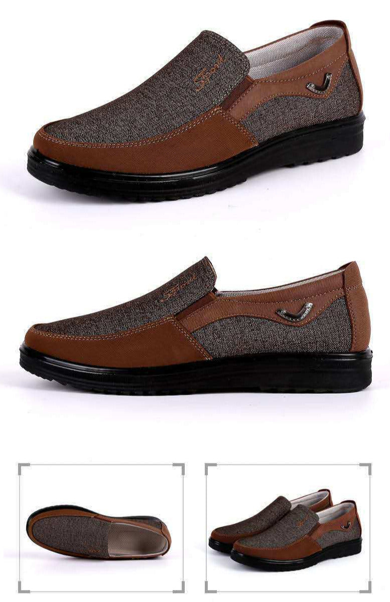 Classic Men Shoes, Men Casual Loafers, Breathable, Walking, Flat, Men Shoes