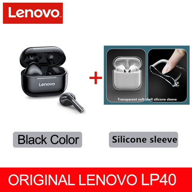 Original Lenovo LP40 drahtlose Kopfhörer TWS Bluetooth-Kopfhörer Touch Control Sport Headset Stereo-Ohrhörer für Telefon Android