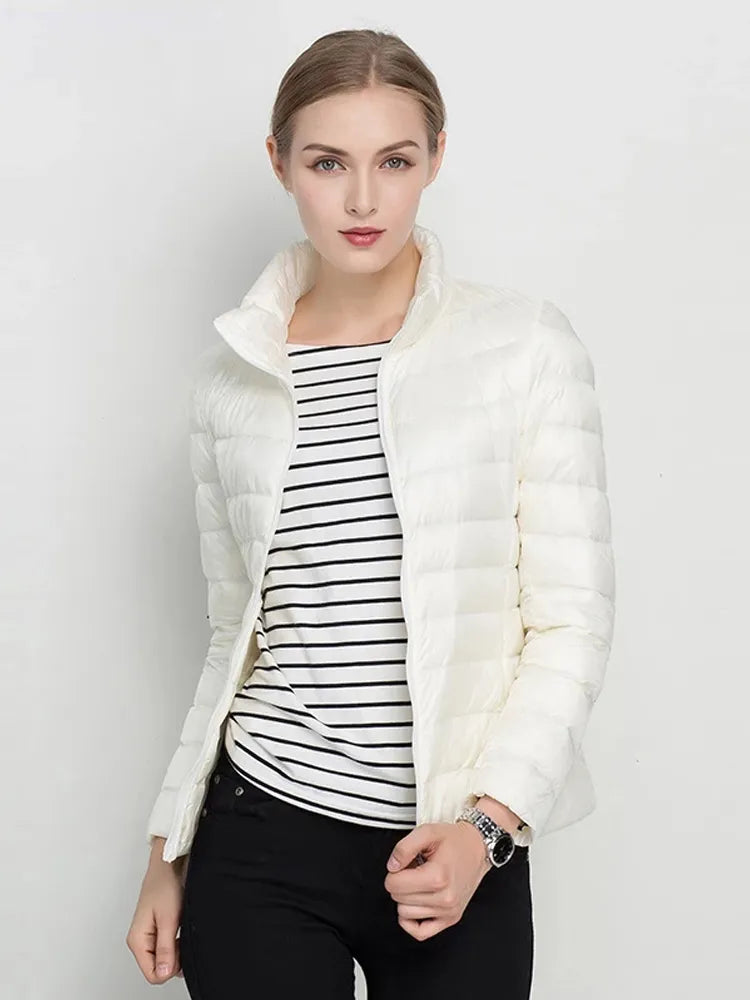 Women Winter Coat, Ultra Light Jacket, Slim Women Winter Puffer, Jacket Portable Windproof