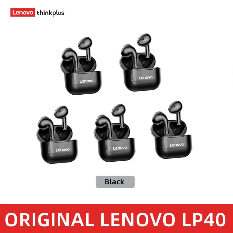 Original Lenovo LP40 drahtlose Kopfhörer TWS Bluetooth-Kopfhörer Touch Control Sport Headset Stereo-Ohrhörer für Telefon Android