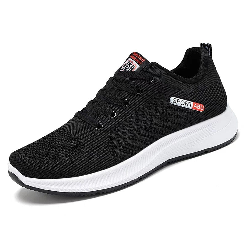 Breathable Shoes for Men, Mesh Lightweight Casual Shoes, Comfortable Soft Bottom Flats Lace Up Sneakers