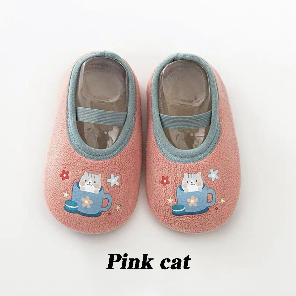 Baby Anti-slip Socks Newborn Warm Crib Floor Shoes with Rubber Sole