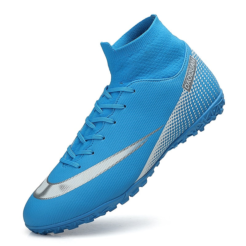 Chaussures de Football de qualité en gros C.Ronaldo chaussures de Football Assassin Chuteira Campo TF/AG chaussures de Football chaussures d'entraînement de Futsal