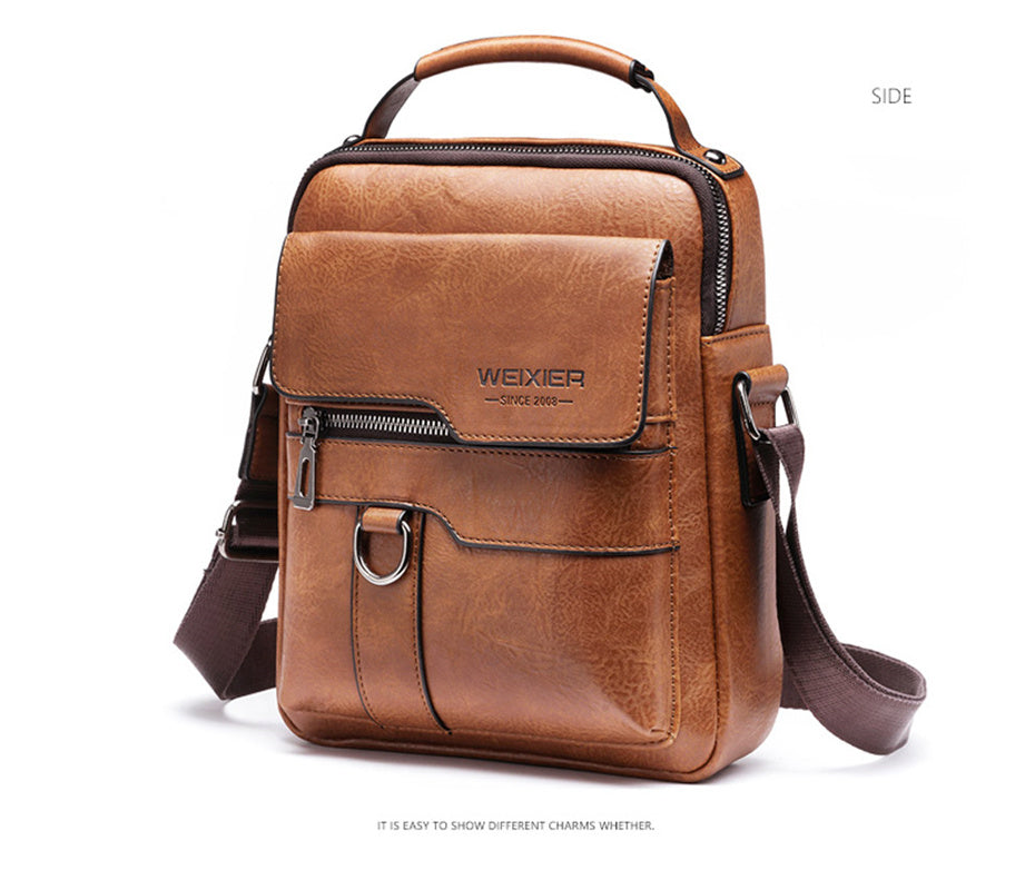 Umhängetasche für Herren, Umhängetaschen, Vintage-Handtaschen für Herren, Ledertasche mit großem Fassungsvermögen, Messenger-Taschen für Herren, Tragetasche