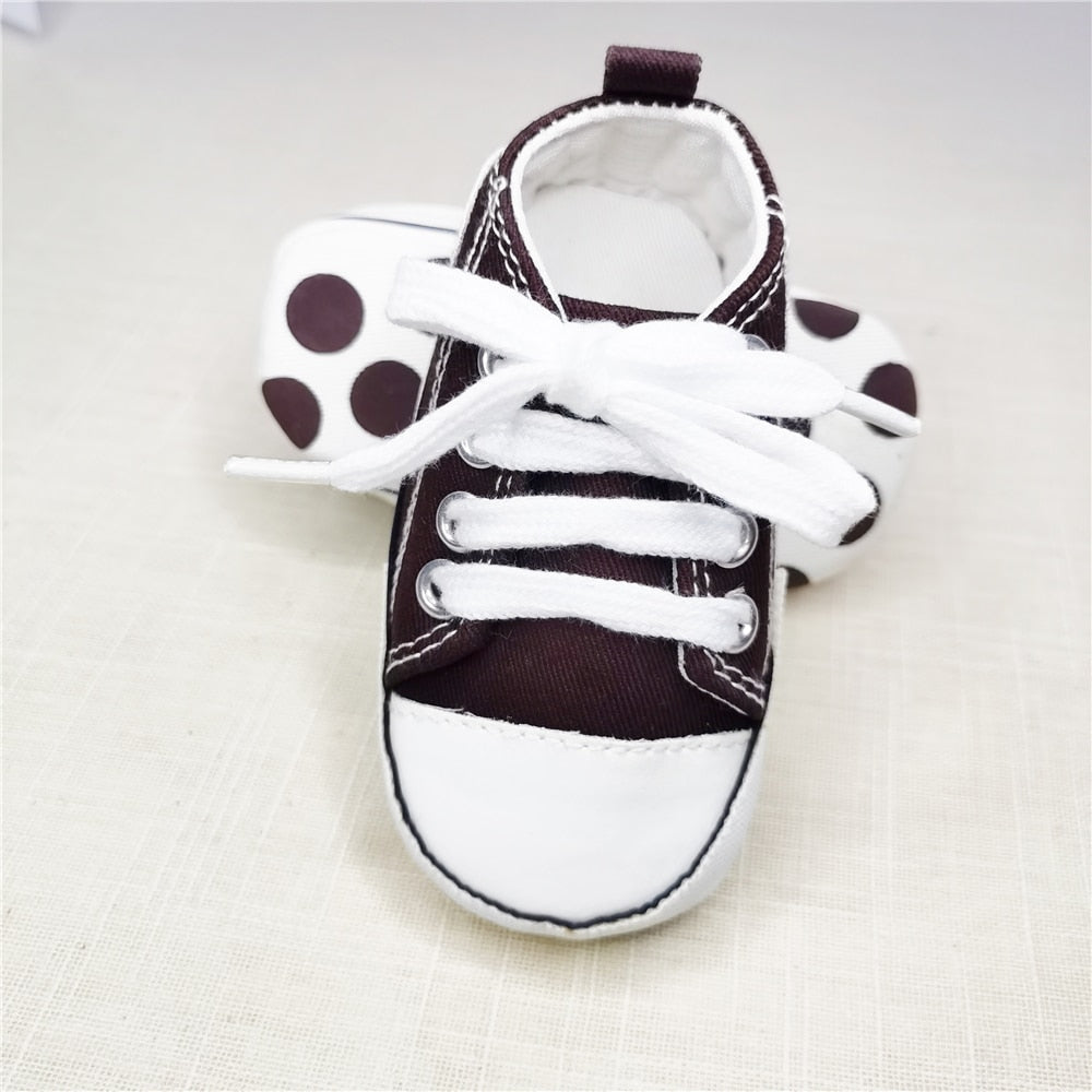 Baby Canvas Classic Sneakers Newborn Sports Baby First Walkers Shoes Infant Toddler Anti-slip Baby Shoes