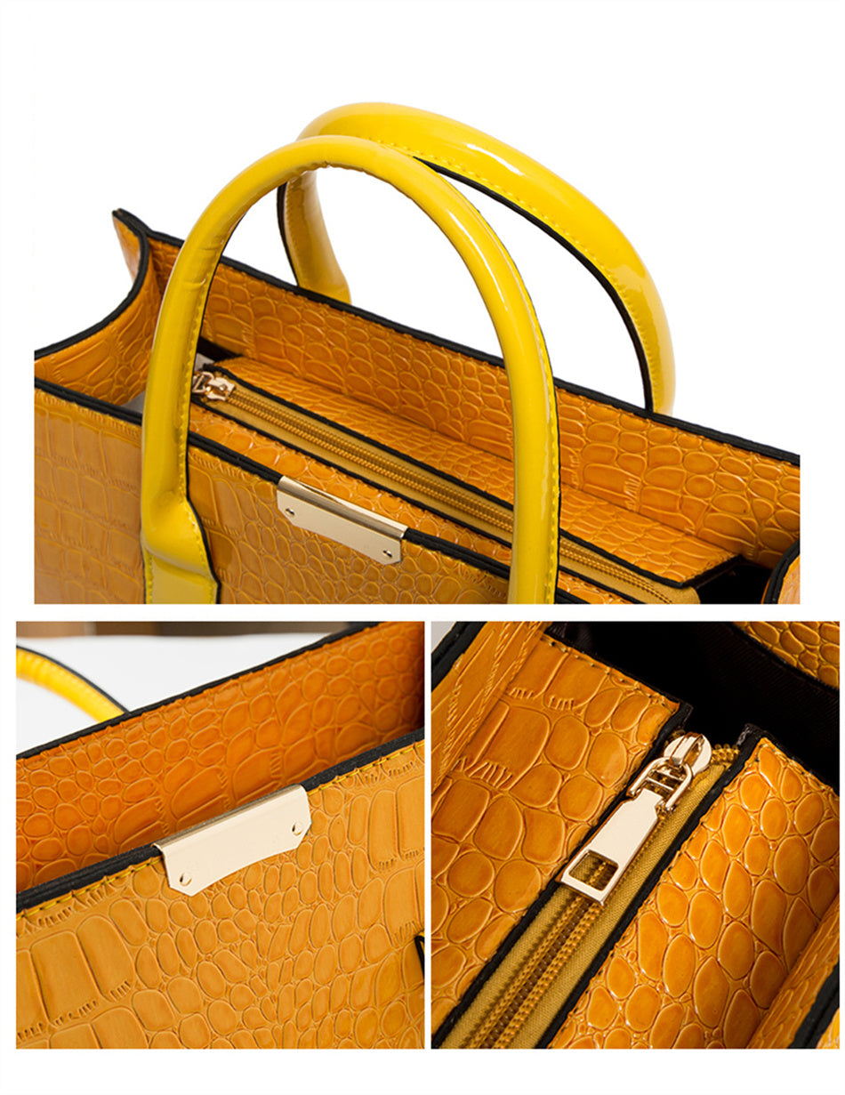 Leather Women Bags, Crocodile Female Crossbody Shoulder Hand Bags, Women High Quality Handbags