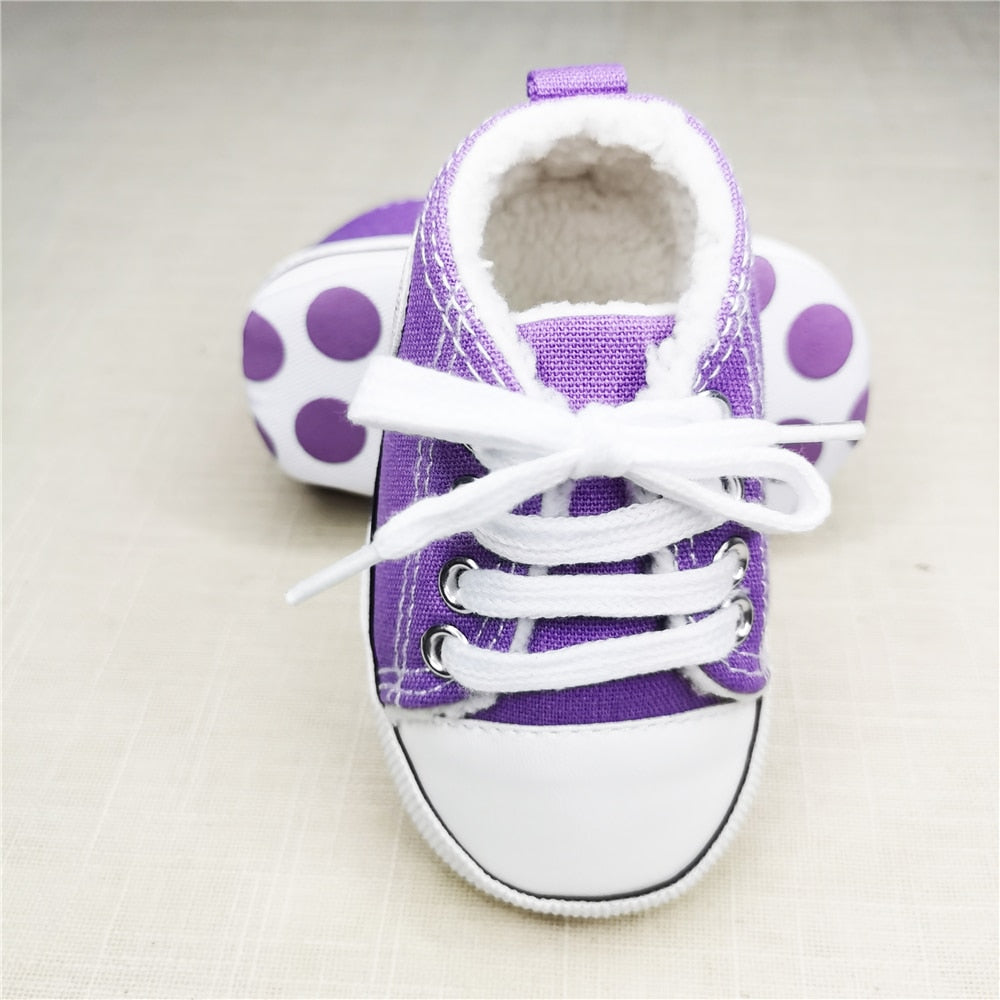 Baby Canvas Classic Sneakers Newborn Sports Baby First Walkers Shoes Infant Toddler Anti-slip Baby Shoes