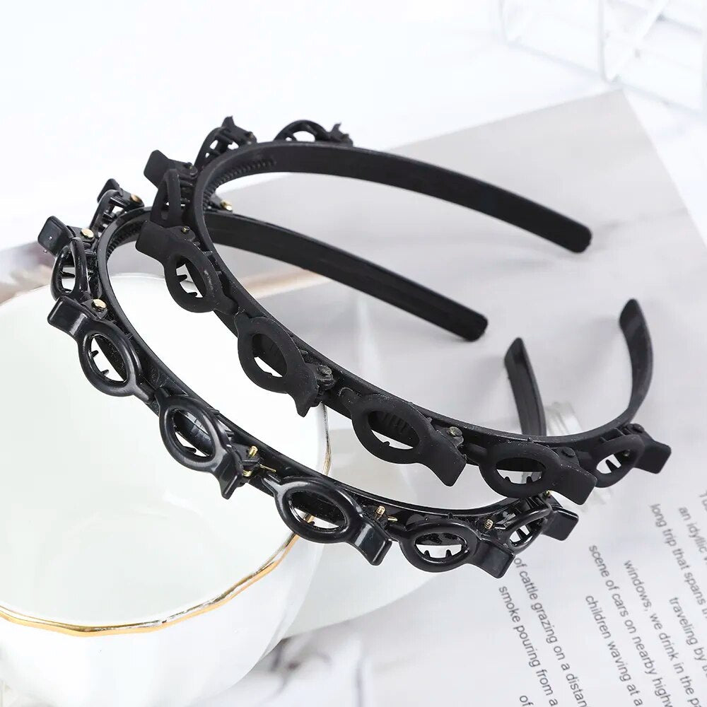 Unisex Alice Haarband Stirnband Männer Frauen Sport Haarband Hoop Metall Hoop Doppel Pony Frisur Haarnadel Haar Zubehör