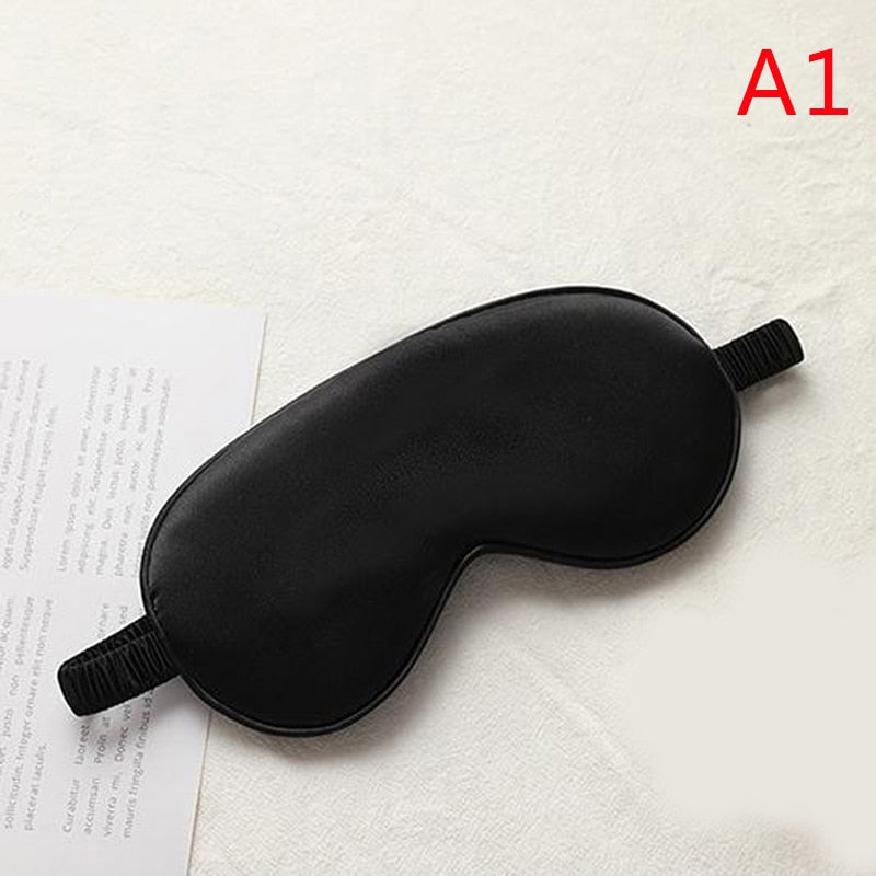 Eyeshade Sleeping Eye Mask Cover Eyepatch Blindfold Solid Portable New Rest Relax Eye Shade Cover Soft Pad