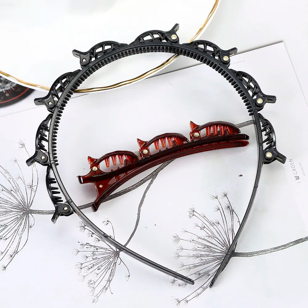 Unisex Alice Hairband Headband Men Women Sports Hair Band Hoop Metal Hoop Double Bangs Hairstyle Hairpin Hair Accessories