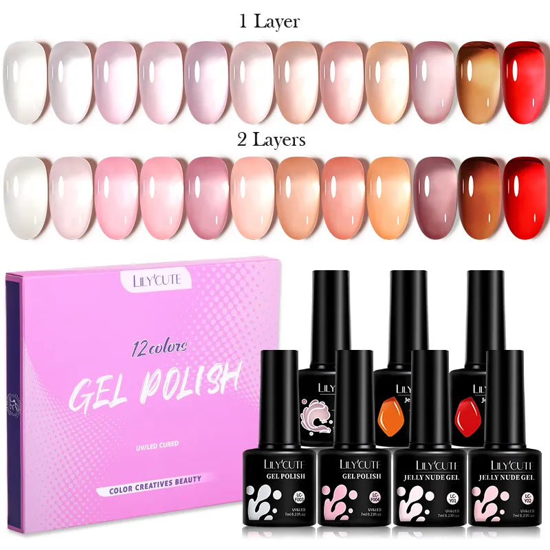 10PCS/SET Gel Nail Polish, Reflective Glitter, Magnetic Gel, Set Magnetic Stick, Soak Off Nail Art