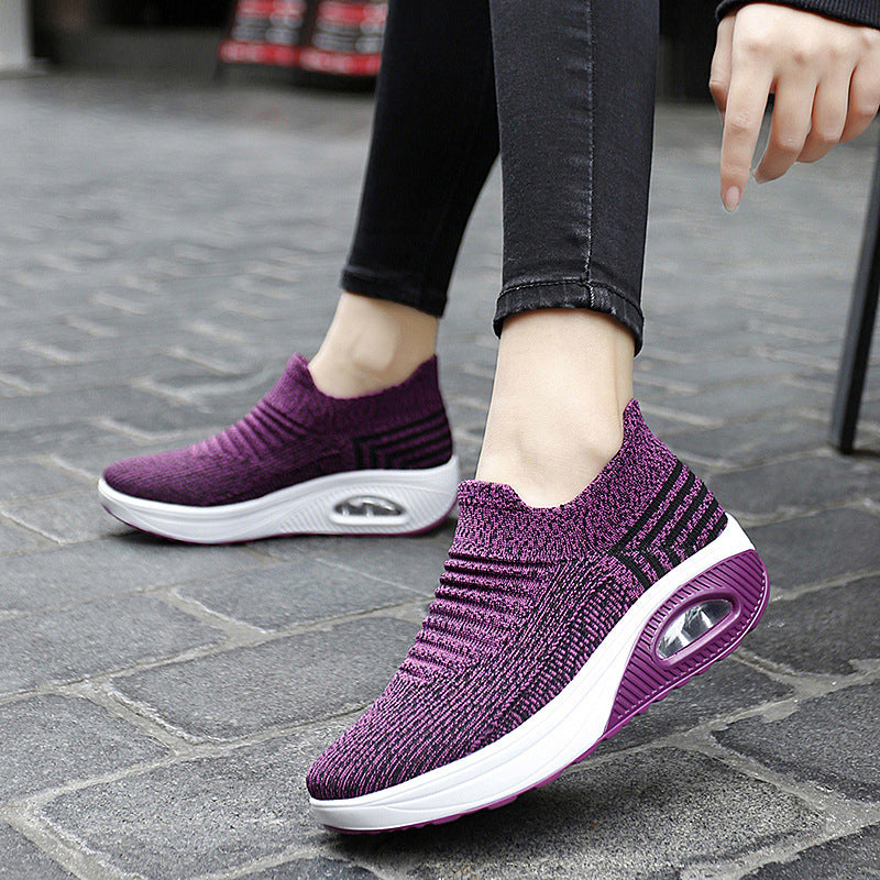 Women's Sneakers, Platform Orthopedic Shoes, Woman Casual Mesh Walking Shoe, Slip Footwear