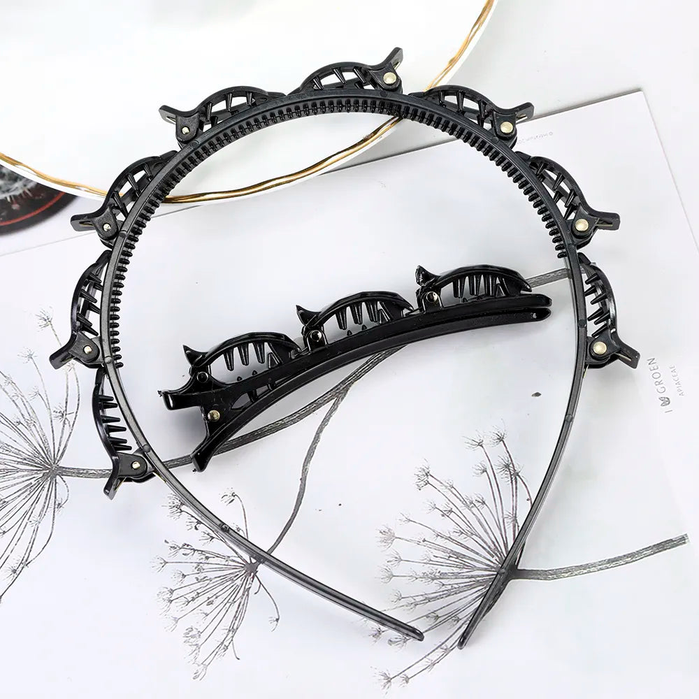 Unisex Alice Hairband Headband Men Women Sports Hair Band Hoop Metal Hoop Double Bangs Hairstyle Hairpin Hair Accessories