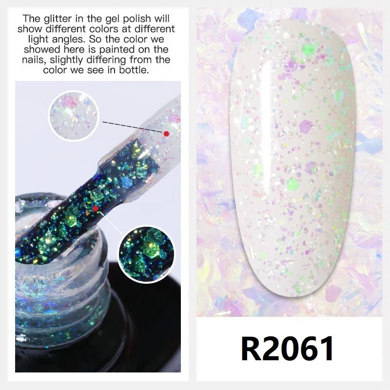 ROSALIND Gellack für Nägel, Maniküre, Winterfarben, semipermanente Grundierung, Nail Art Hybrid Gel, Lacke Nagellack