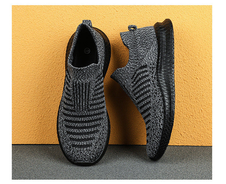 Leichte Herrenschuhe, Turnschuhe, modische Freizeitschuhe für Herren, atmungsaktive Slip-on-Schuhe