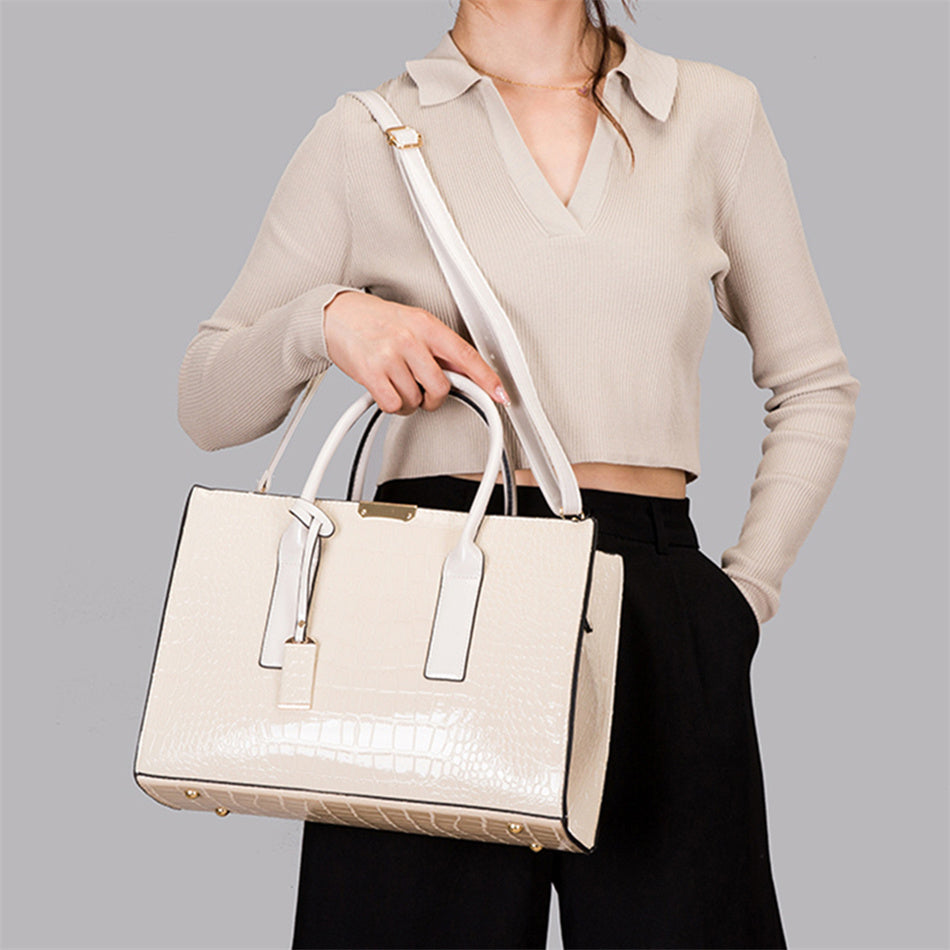 Leather Women Bags, Crocodile Female Crossbody Shoulder Hand Bags, Women High Quality Handbags