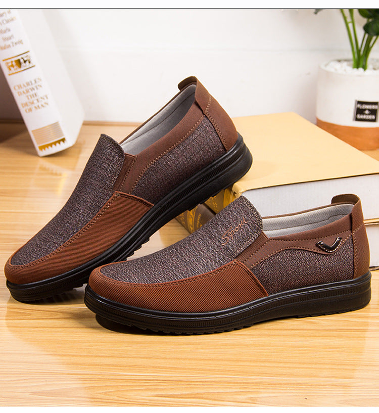 Klassische Herrenschuhe, lässige Herren-Loafer, atmungsaktiv, zum Gehen, flach, Herrenschuhe