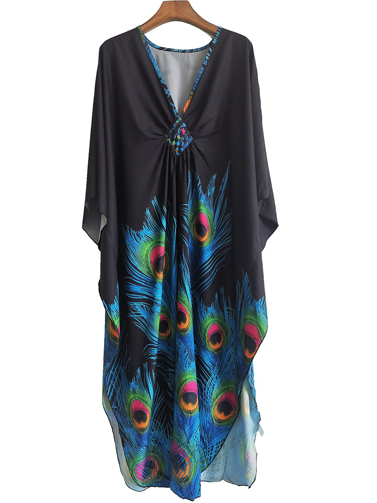 Strand Cover Up Robe Plage Vestido Playa Strand Pareo Badeanzug Cover Up Bademode Badeanzug Frauen Maxi Kleid