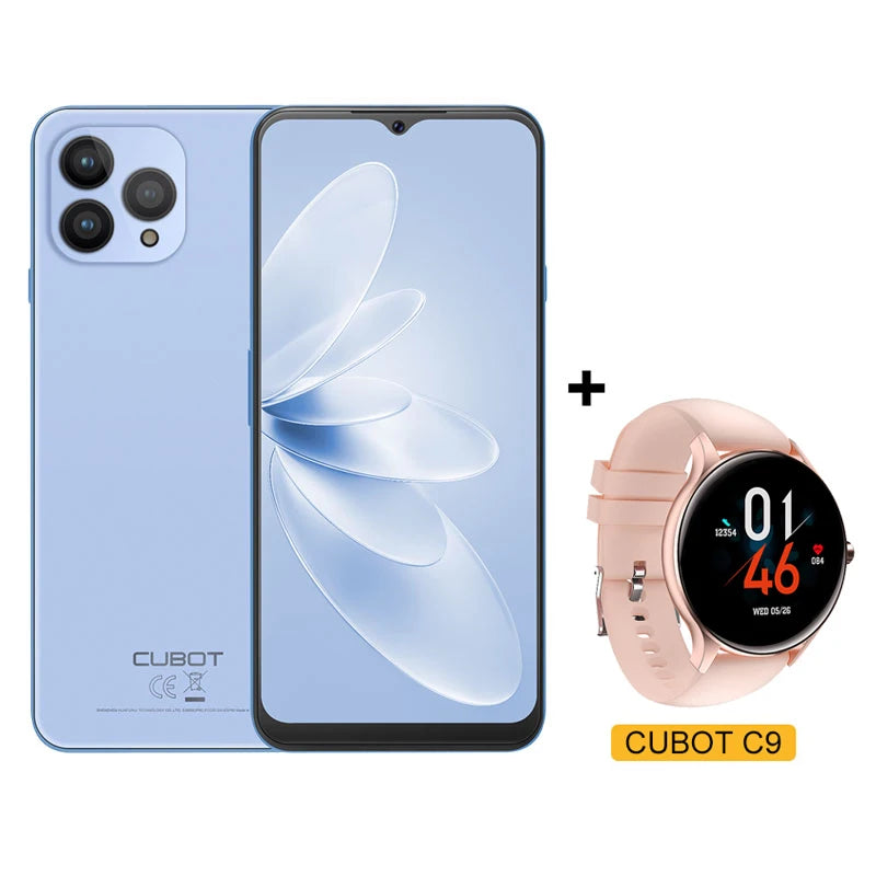 Cubot P80, 2023 neue globale Version Smartphone, 8 GB RAM, 256 GB ROM, NFC, 6,583 Zoll FHD+ Bildschirm, 48 MP + 24 MP, Android 13, 5200 mAh