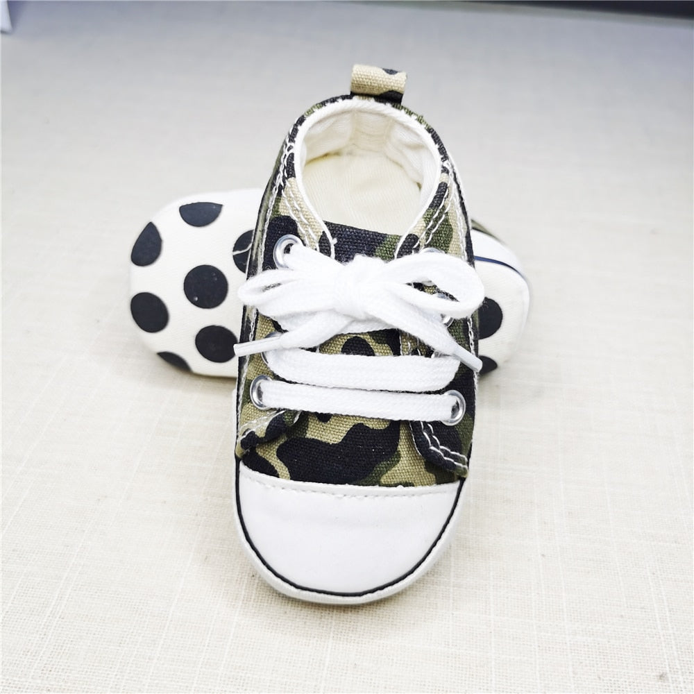 Baby Canvas Classic Sneakers Newborn Sports Baby First Walkers Shoes Infant Toddler Anti-slip Baby Shoes