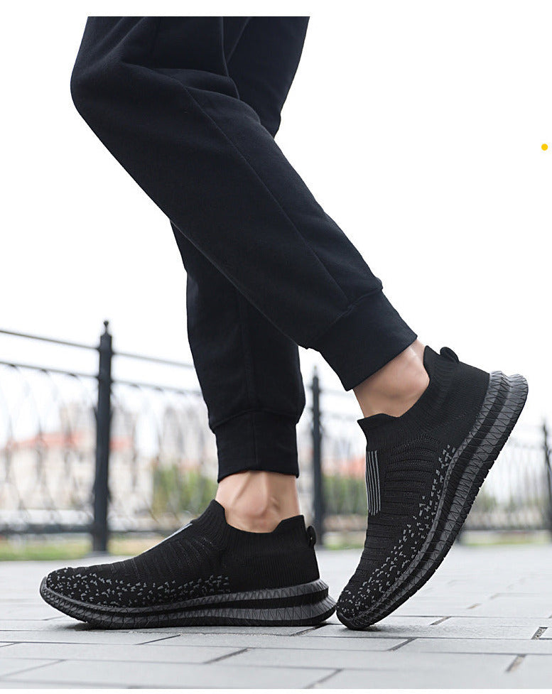 Leichte Herrenschuhe, Turnschuhe, modische Freizeitschuhe für Herren, atmungsaktive Slip-on-Schuhe