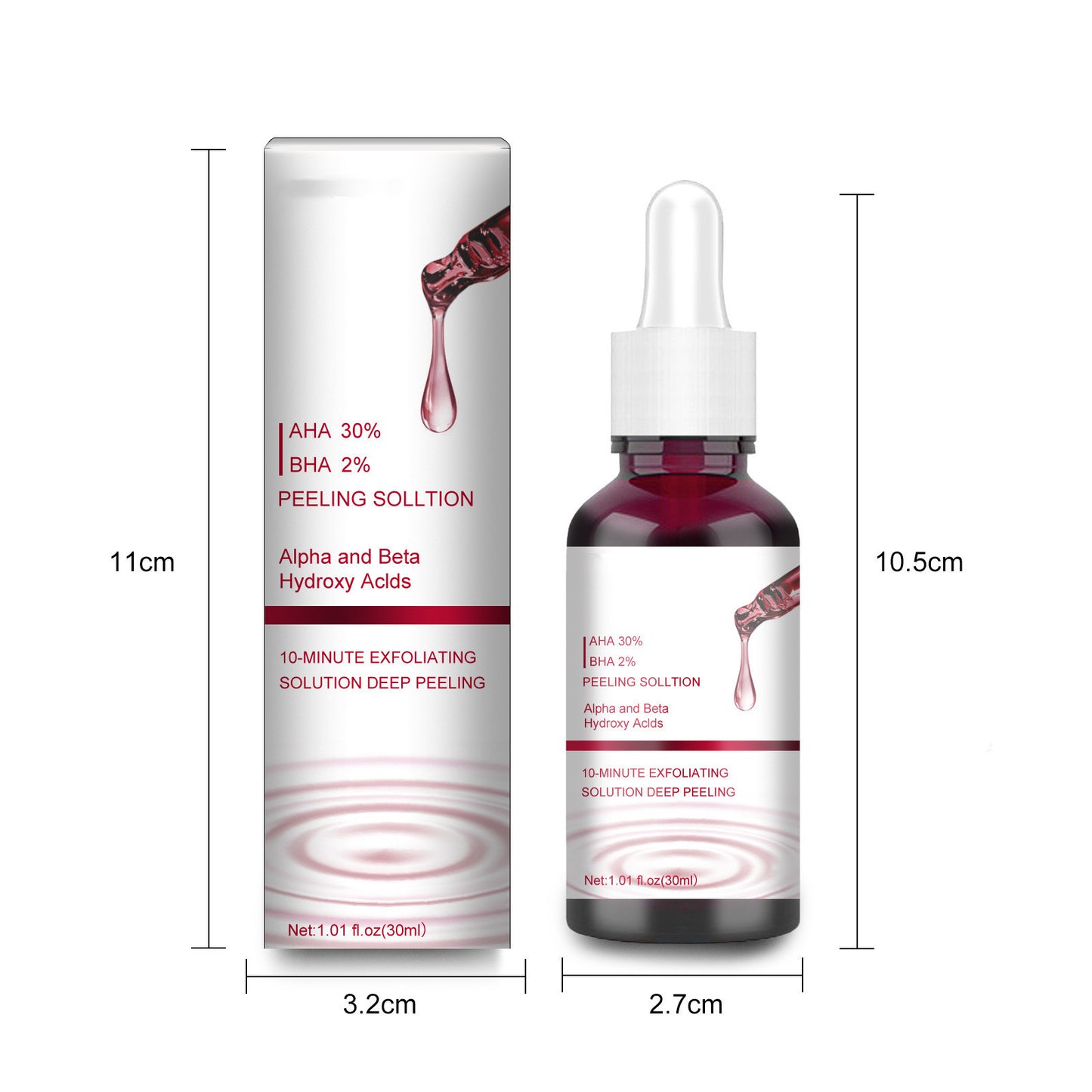 Fruit Acid Salicylic Acid Exfoliation Closed Mouth Blackheads Acne Shrinkage Treatment