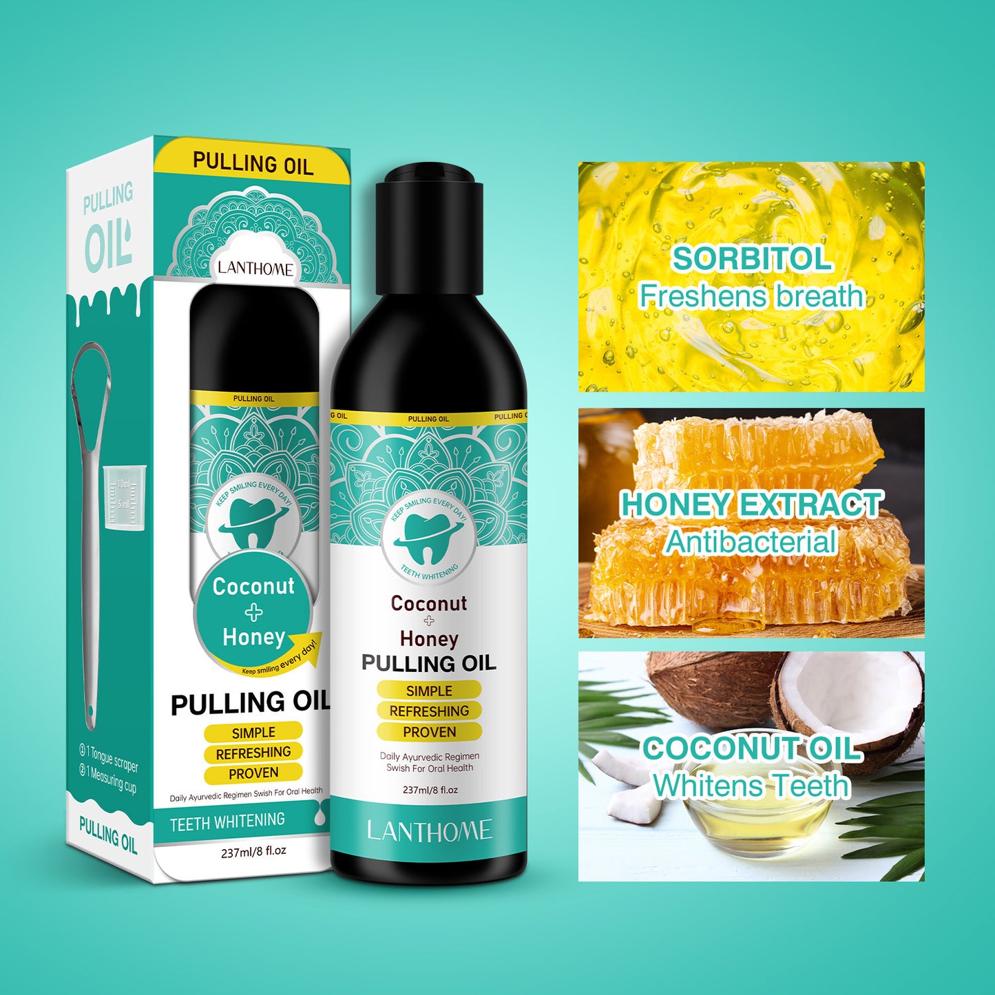 Coconut Oil Mouthwash Oil 3-piece Set