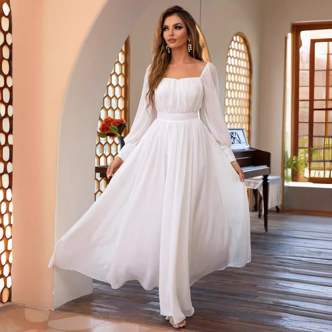 Gorgeous Simple Cute Fresh And Gentle Long Dress