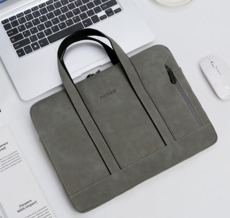 Waterproof Leather Briefcase Laptop Bag For Women Business Handbag 13.3 14 15.6 Inch For Macbook Pro 13 15 Case Notebook Bag