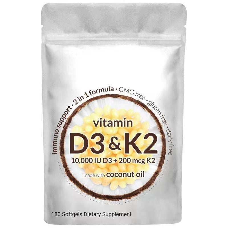 Vitamine D3 K2Vitamine Hot Sale Source Factory D3 K2 Capsules